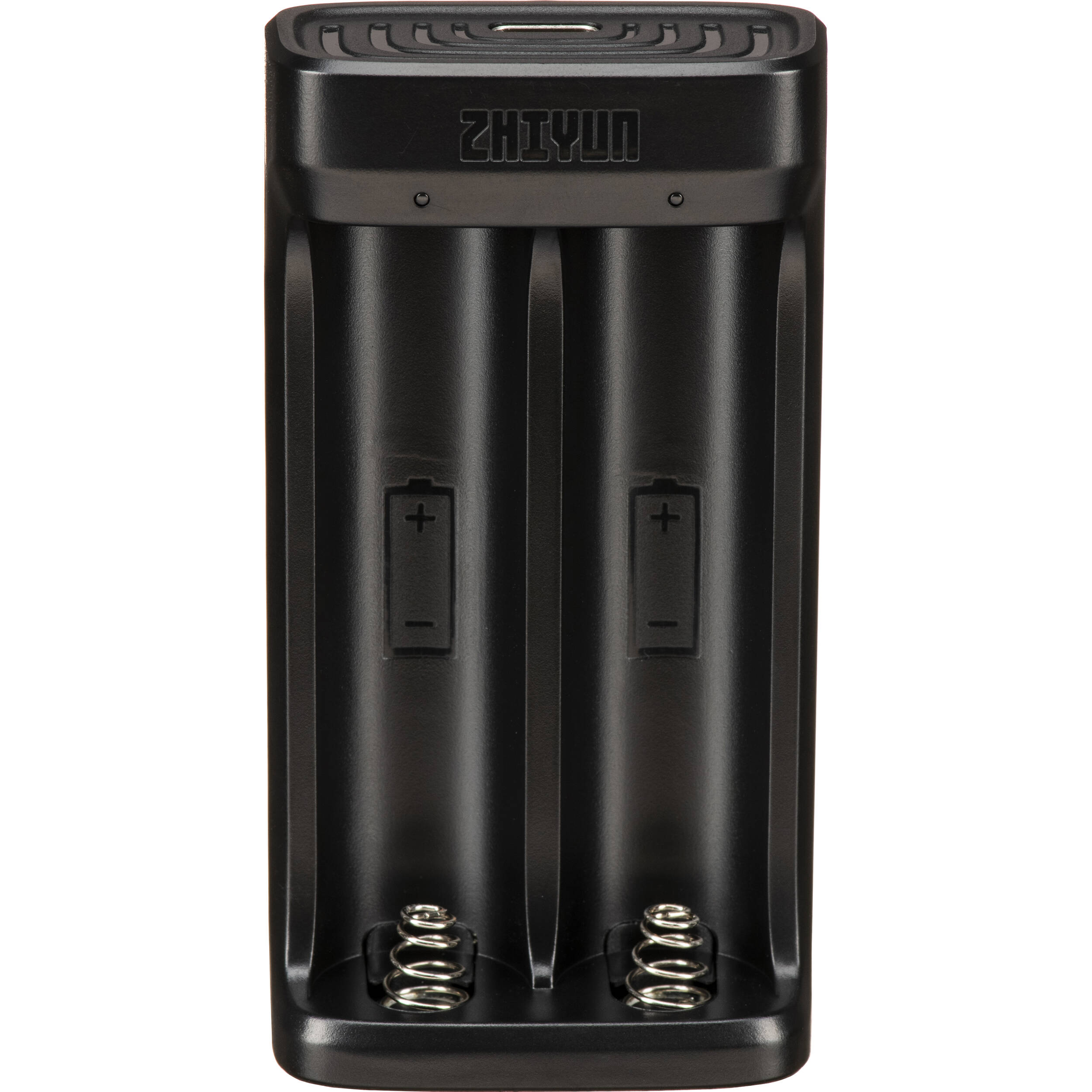 Zhiyun dual-slot charger for 2 x 18650 batteries.