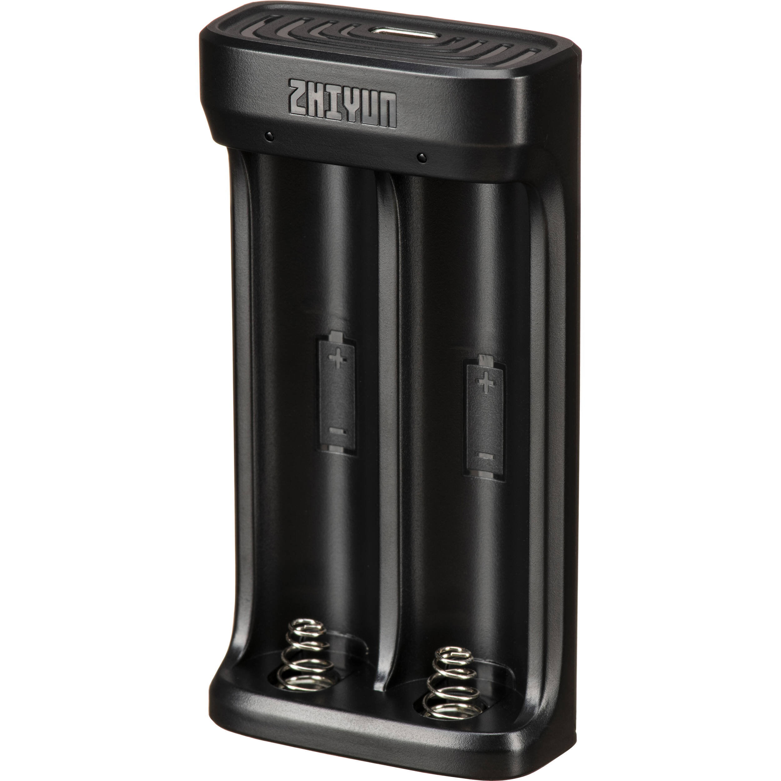 Zhiyun dual-slot charger for 2 x 18650 batteries.