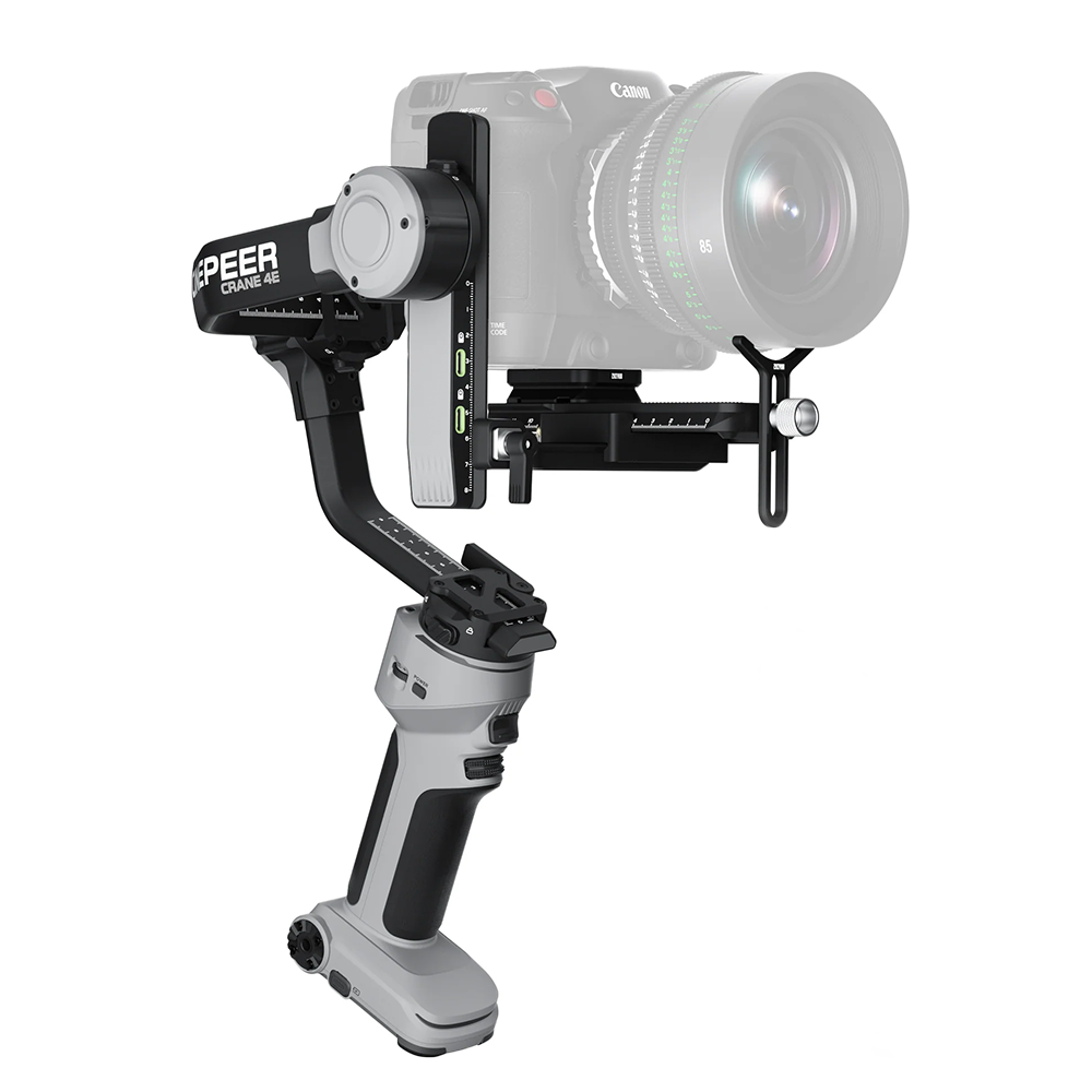 Cinepeer Crane 4E 3-axis gimbal for full-frame cameras.