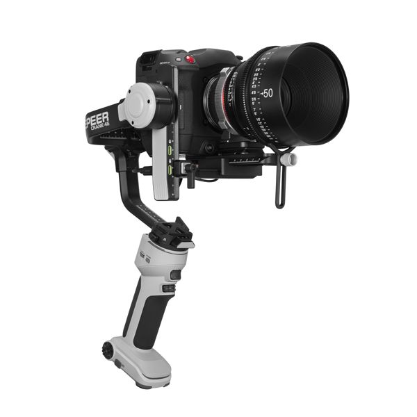 Cinepeer Crane 4E 3-axis gimbal for full-frame cameras.