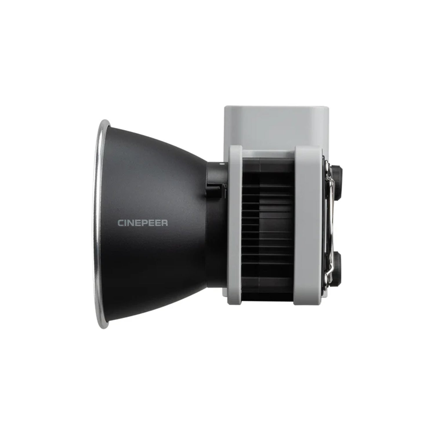 Zhiyun Cinepeer CX50 RGB COB Light with battery and Bluetooth control for pro video lighting.