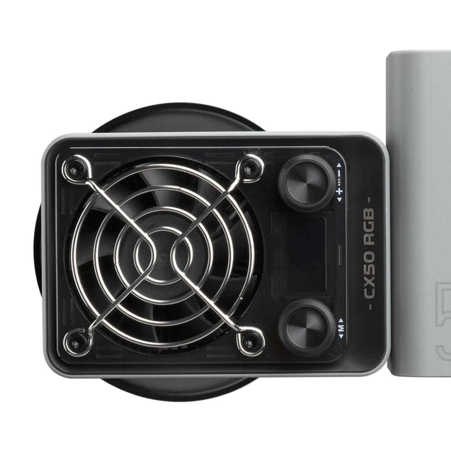 Zhiyun Cinepeer CX50 COB video light with reflector for high-intensity portable lighting.