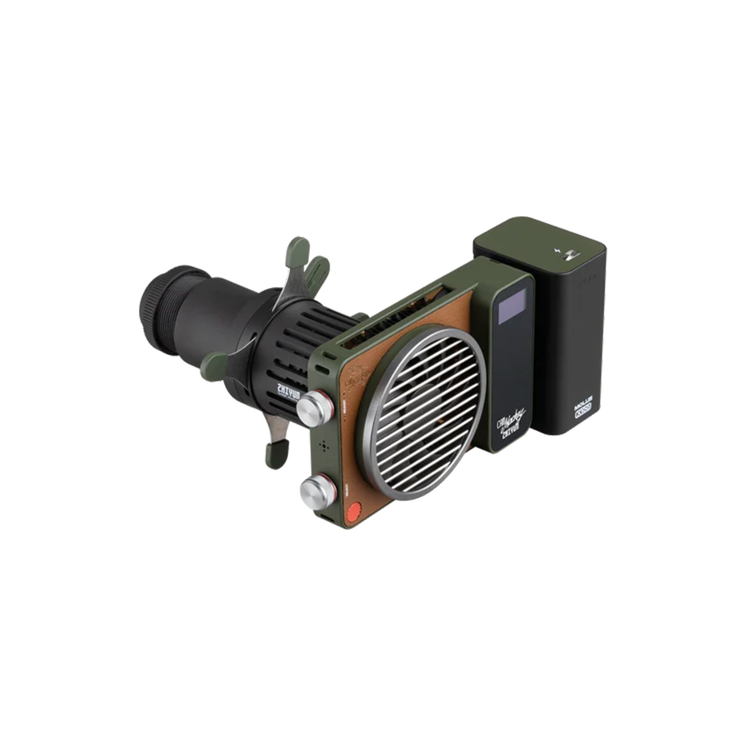 ZHIYUN Spotlight Attachment with adjustable focus and creative gobo projection for professional lighting effects.