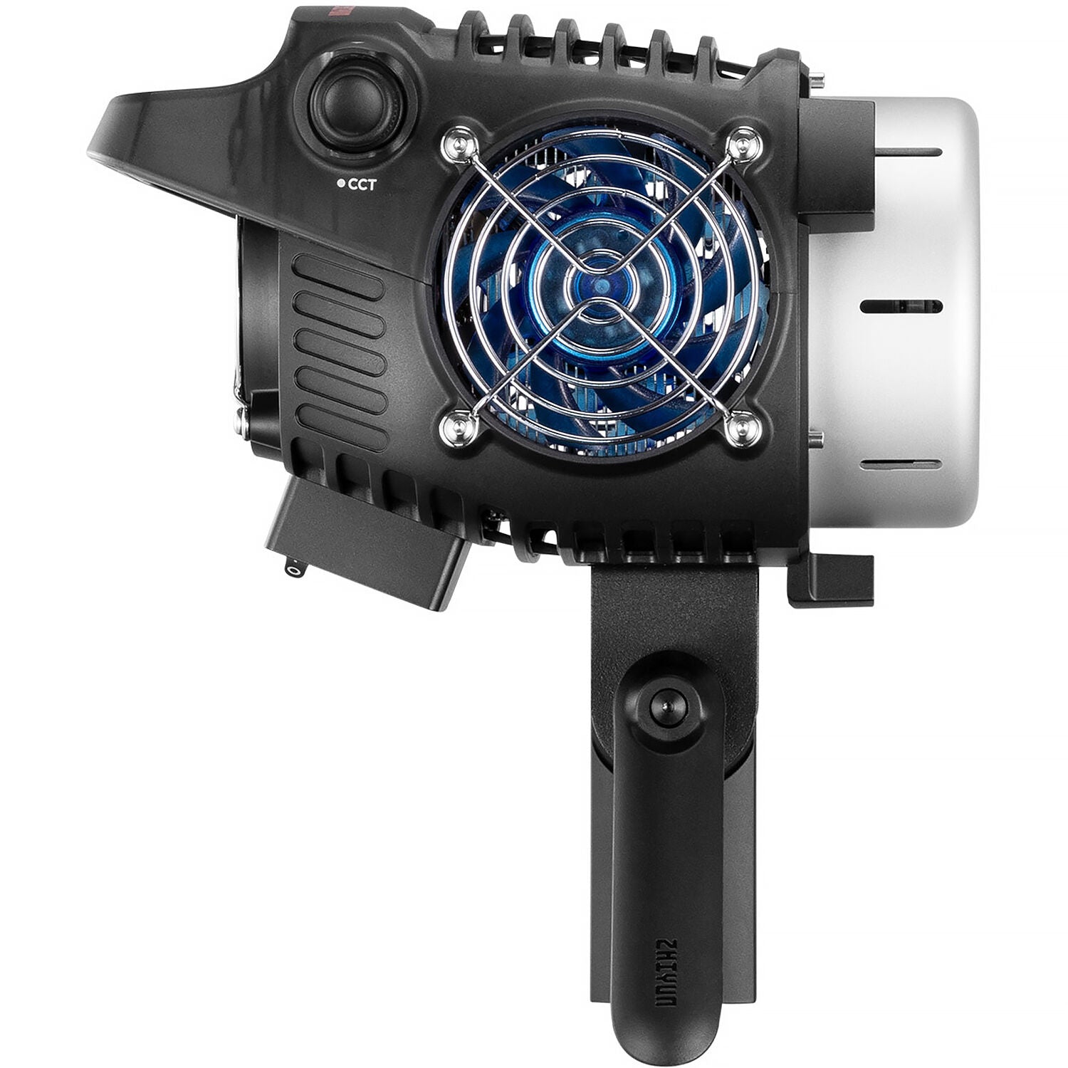 Zhiyun Molus B100 100 W bi-color COB LED monolight — compact black fixture with integrated reflector and Bowens-mount front.