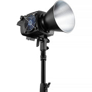 Zhiyun Molus B500 500W bi-color COB LED monolight with Bowens mount and cooling vents.