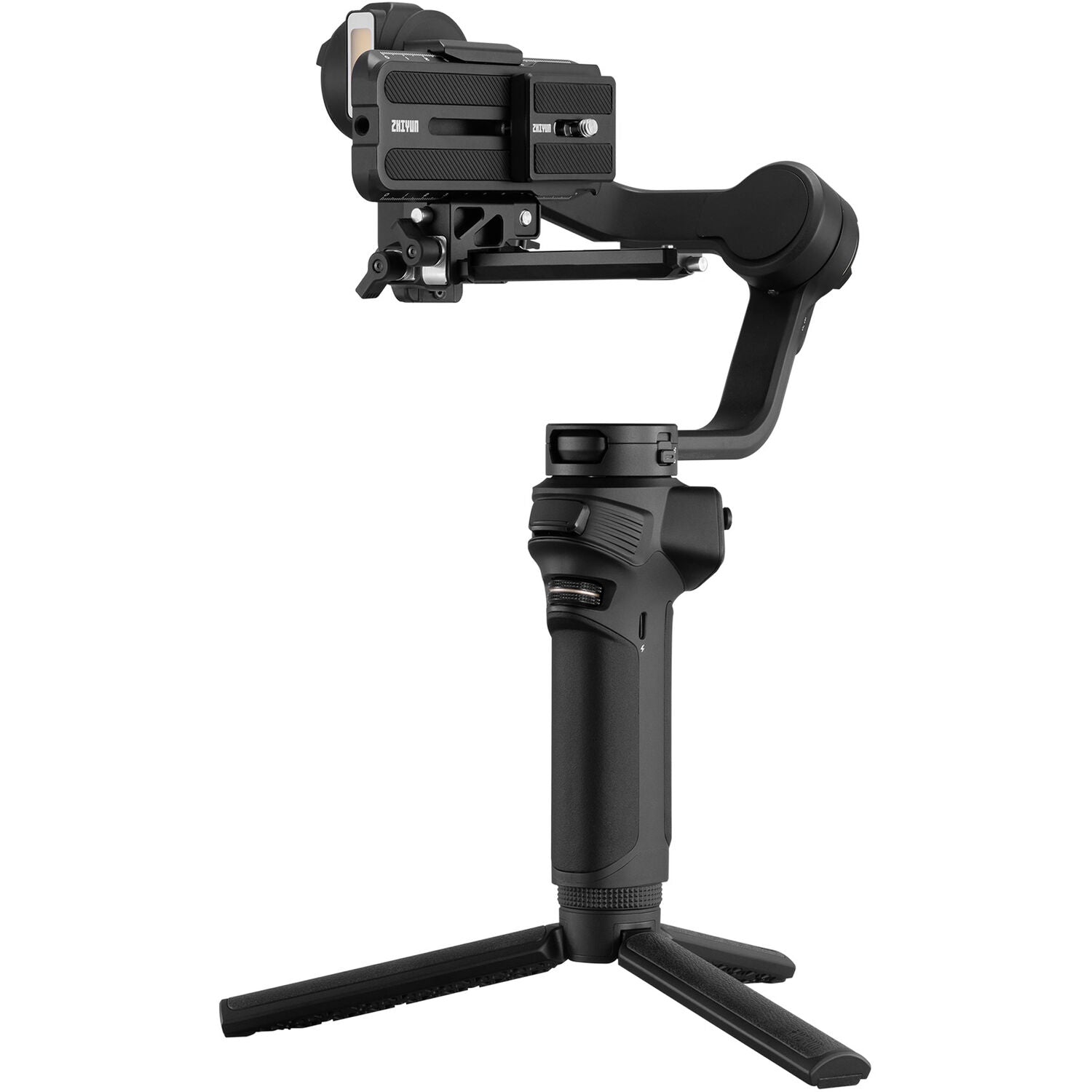 Elevate your shoots with the Zhiyun Weebill 3S Combo. It offers smooth stabilisation, versatile filming modes, and a sling grip for effortless control.