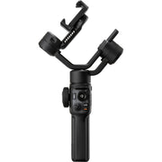 Black camera stabilizer on a white background