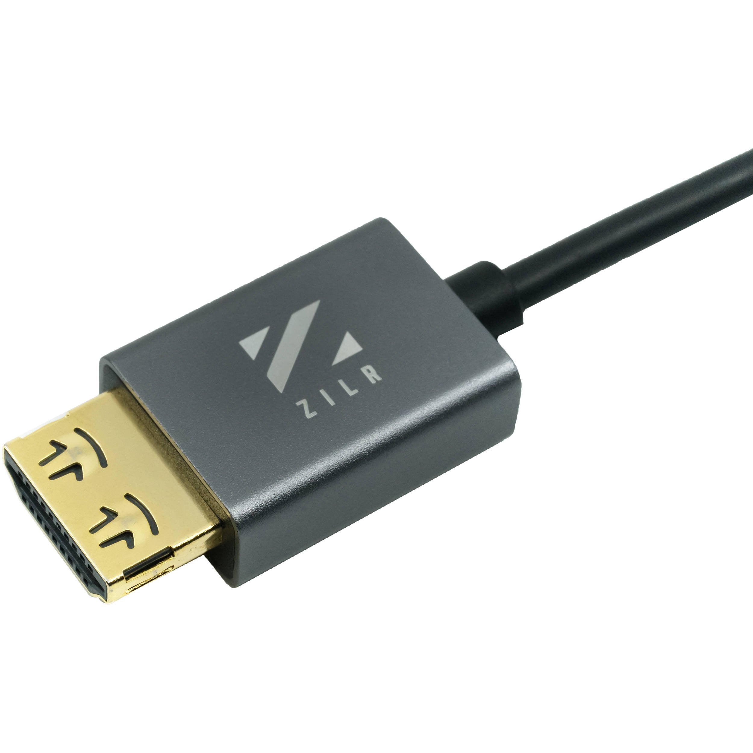 Experience Ultra HD with the ZILR HDMI to HDMI gold plated cable. With a secure Type-A connection and hyper thin cable.