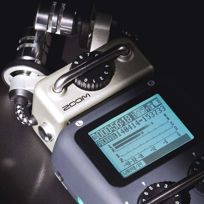 The Zoom H5 Portable Digital Audio Recorder is a versatile, portable recorder with six interchangeable mic capsules that swap out as easy as camera lenses.